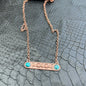 Copper Turquoise Bar